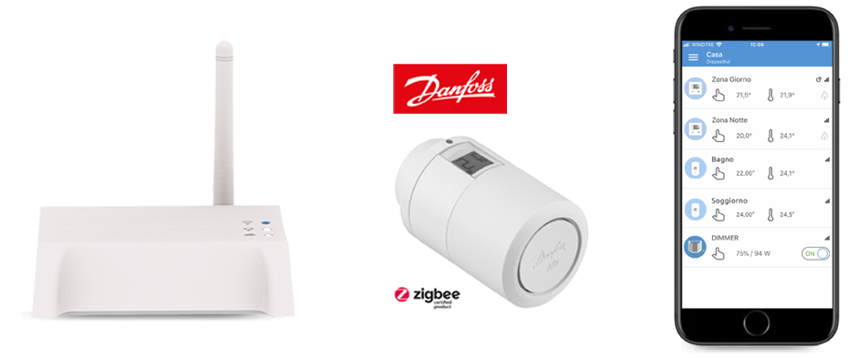 termovalvola smart danfoss ally con rialto