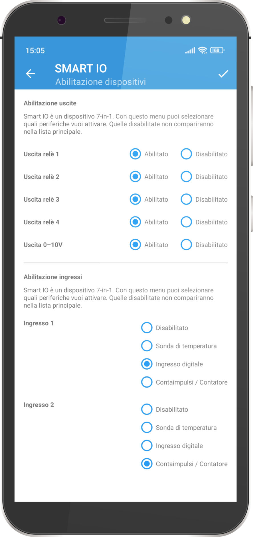 Applicazione Smart IO